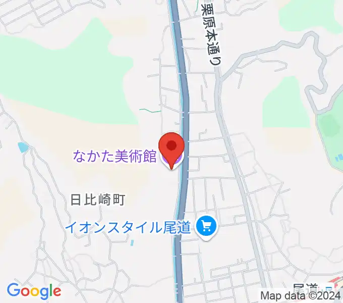 なかた美術館の地図