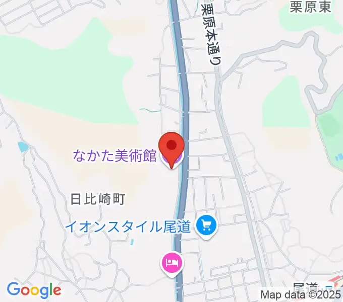なかた美術館の地図