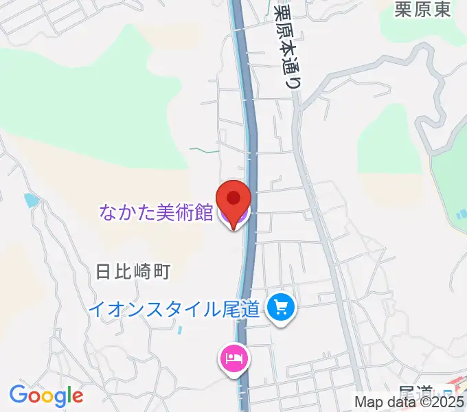 なかた美術館の地図