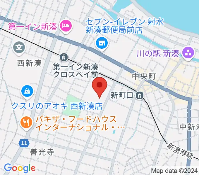 高周波文化ホールの地図