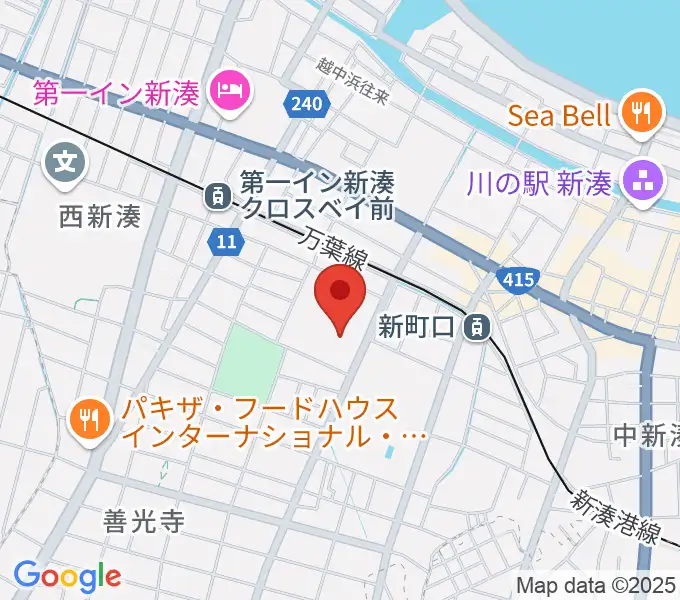 高周波文化ホールの地図