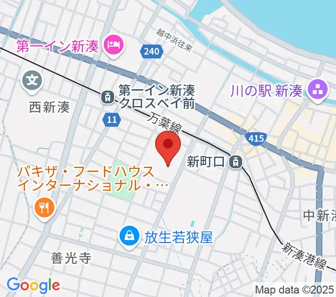 高周波文化ホールの地図