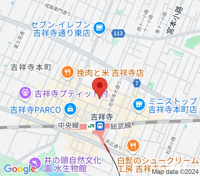 吉祥寺サムタイムの地図