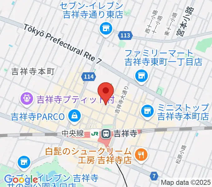 吉祥寺サムタイムの地図