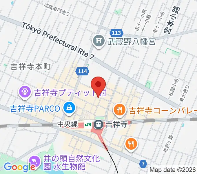 吉祥寺サムタイムの地図