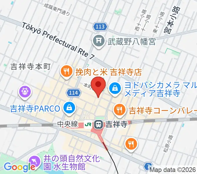 吉祥寺サムタイムの地図