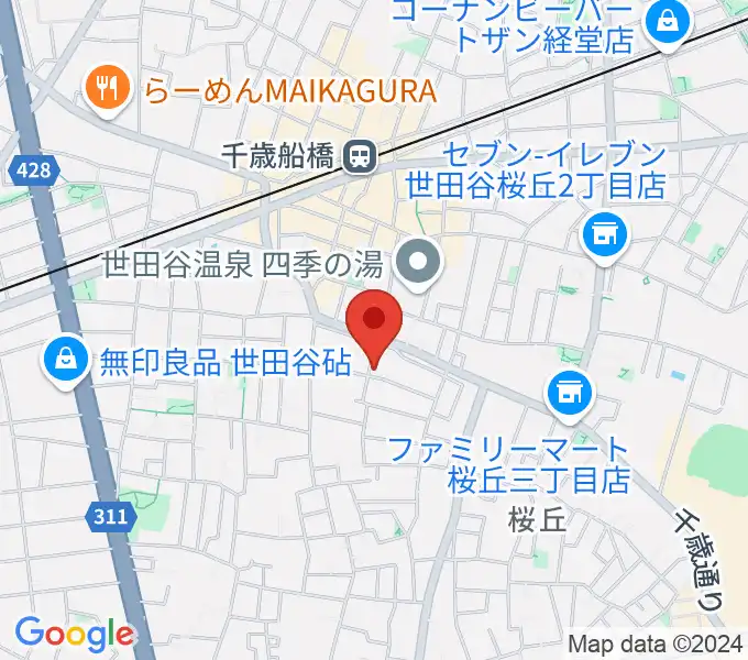 武田ゆりヴァイオリン教室の地図