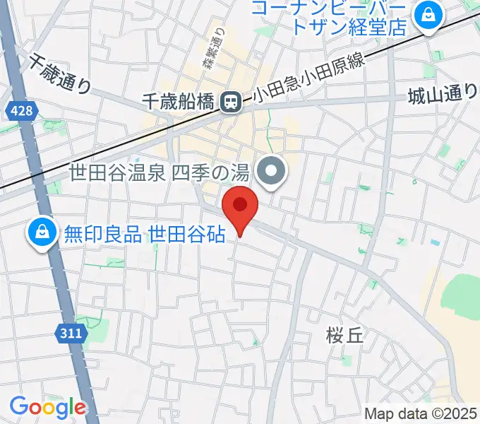 武田ゆりヴァイオリン教室の地図