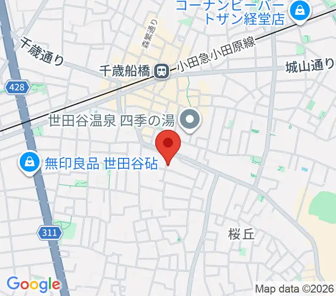 武田ゆりヴァイオリン教室の地図