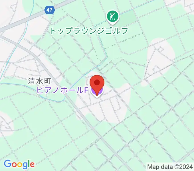 ピアノホールFの地図