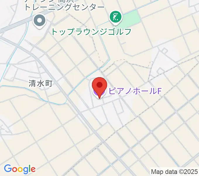 ピアノホールFの地図