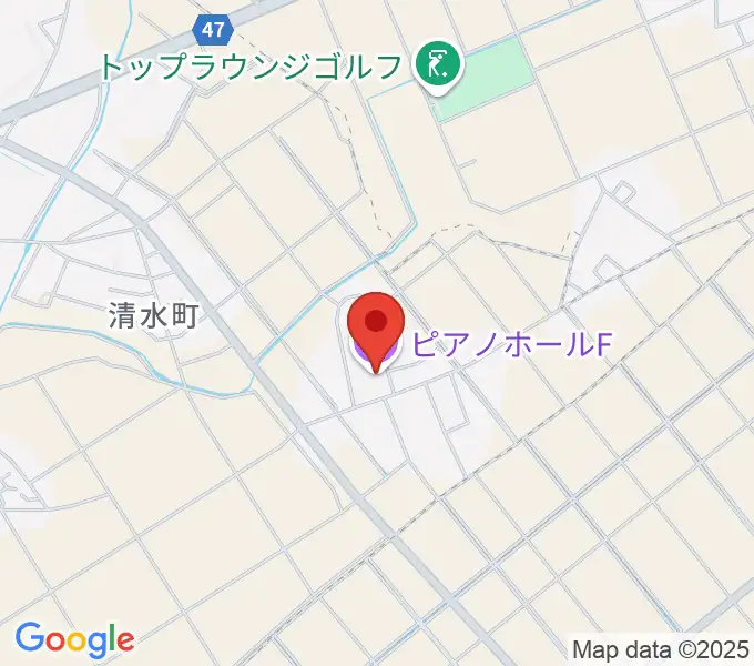 ピアノホールFの地図