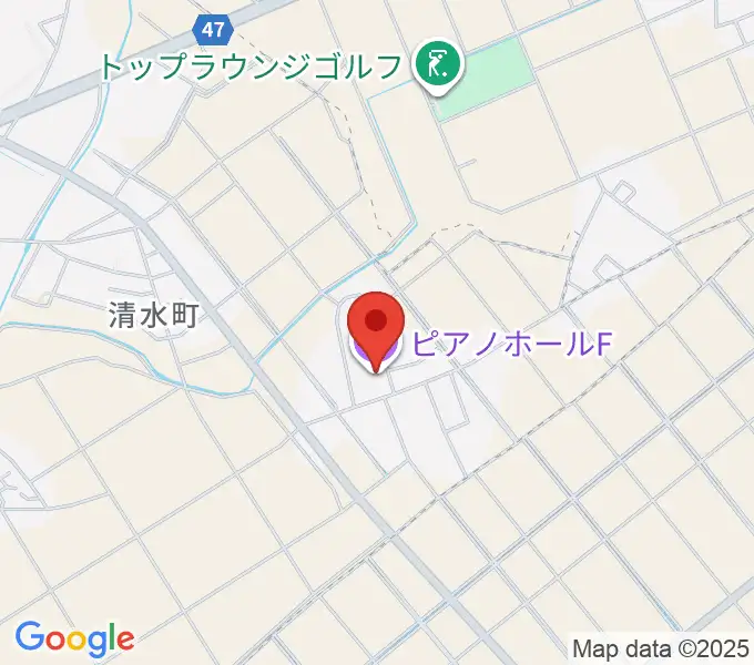 ピアノホールFの地図