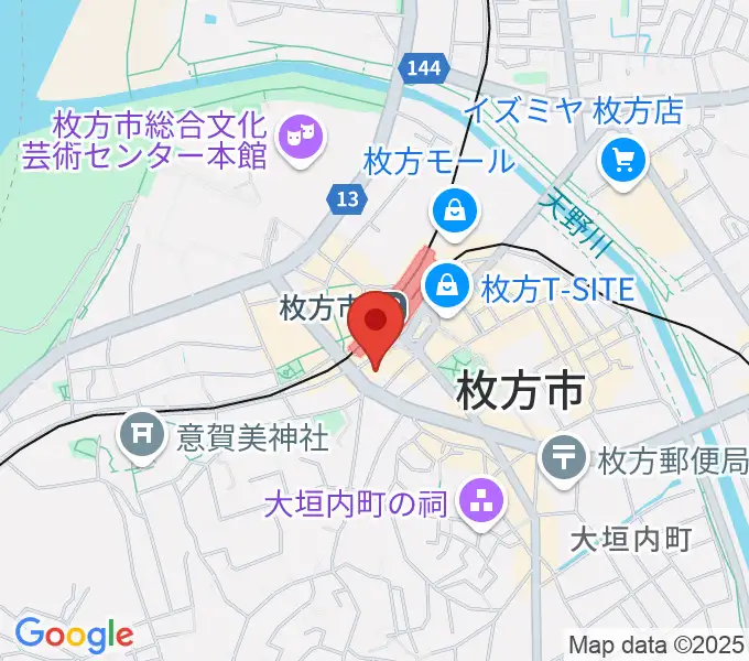 大東楽器ミューズデュオの地図