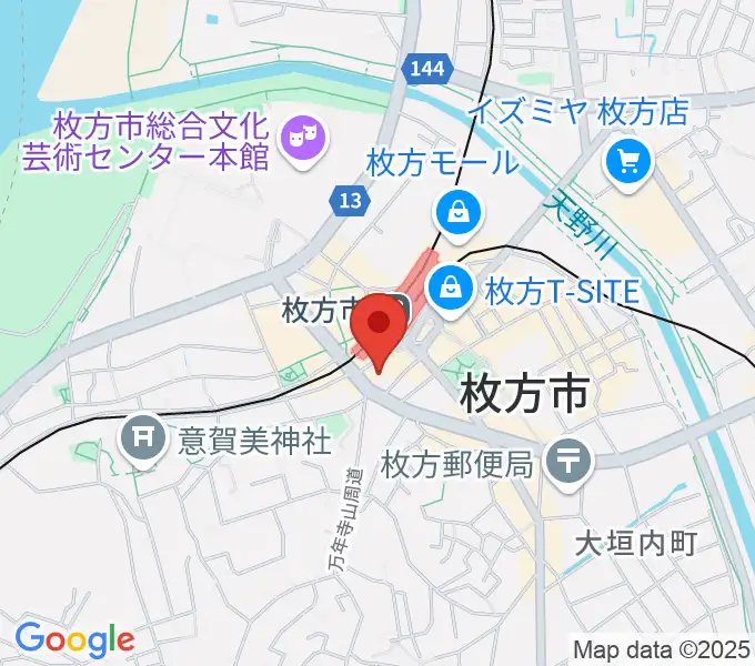 大東楽器ミューズデュオの地図