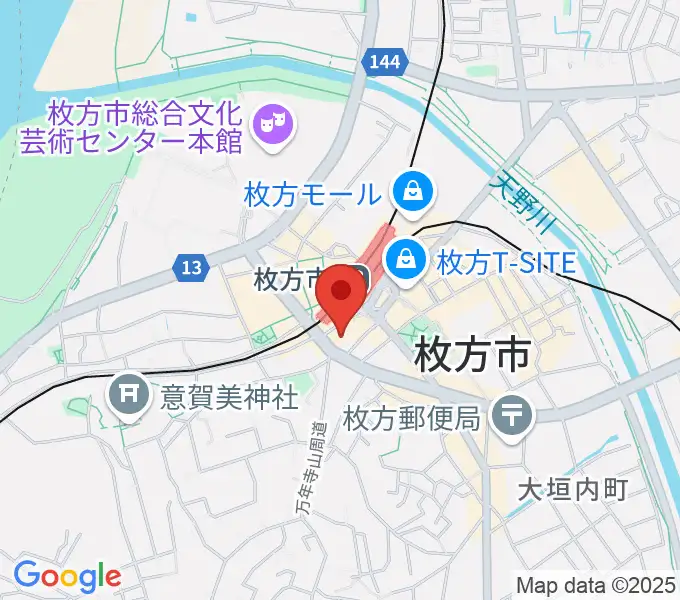 大東楽器ミューズデュオの地図