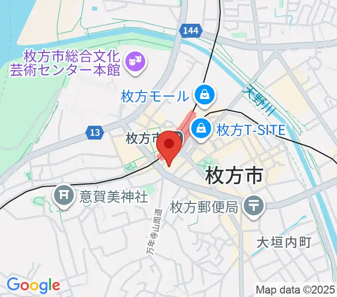 大東楽器ミューズデュオの地図