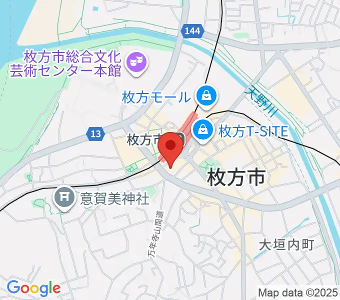 大東楽器ミューズデュオの地図