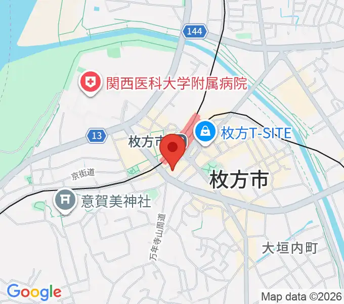 大東楽器ミューズデュオの地図