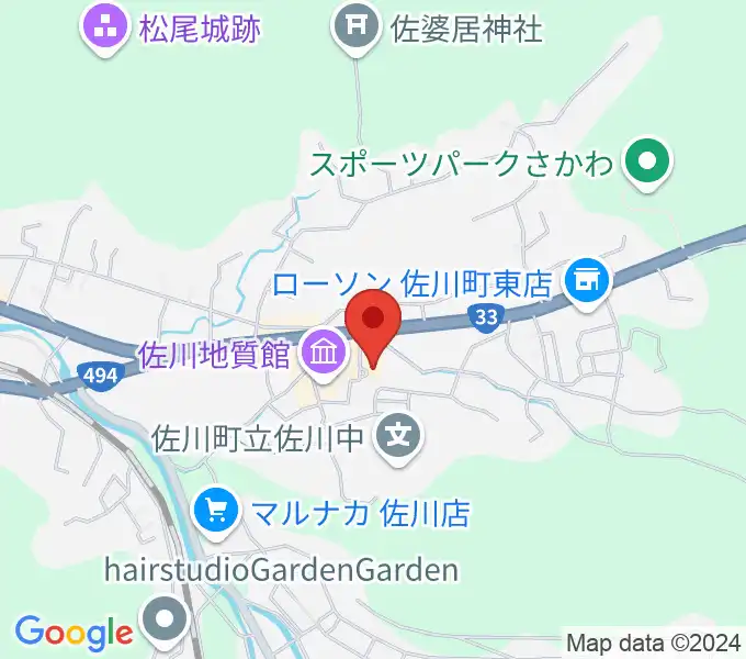 佐川町立桜座の地図