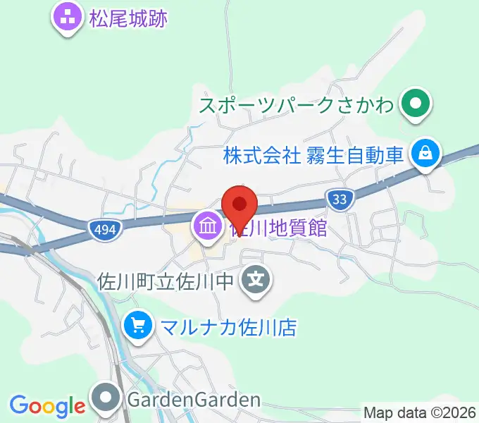 佐川町立桜座の地図