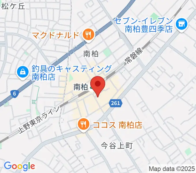 ウインズ南柏の地図