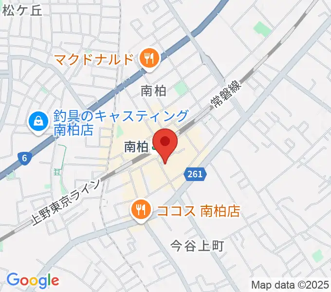 ウインズ南柏の地図