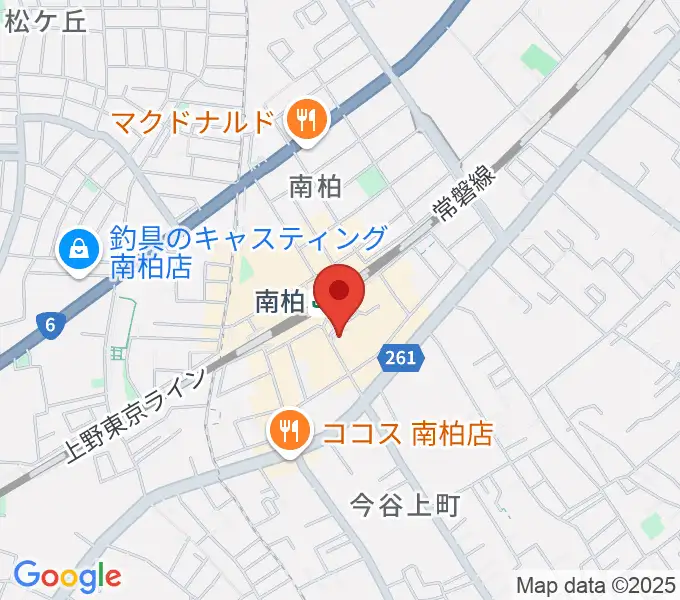 ウインズ南柏の地図
