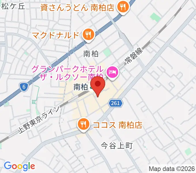 ウインズ南柏の地図