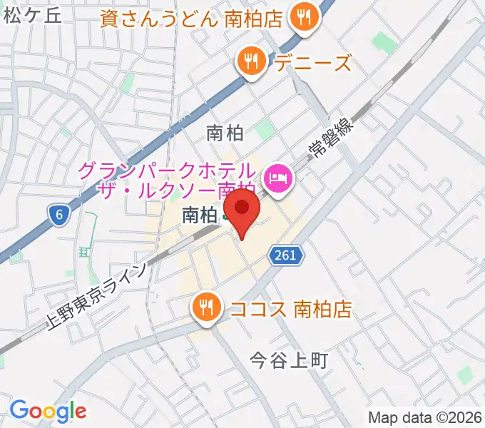 ウインズ南柏の地図