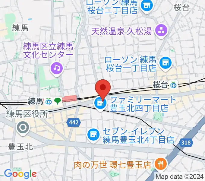 奈良龍二バイオリン教室 練馬教室の地図