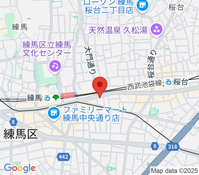 奈良龍二バイオリン教室 練馬教室の地図