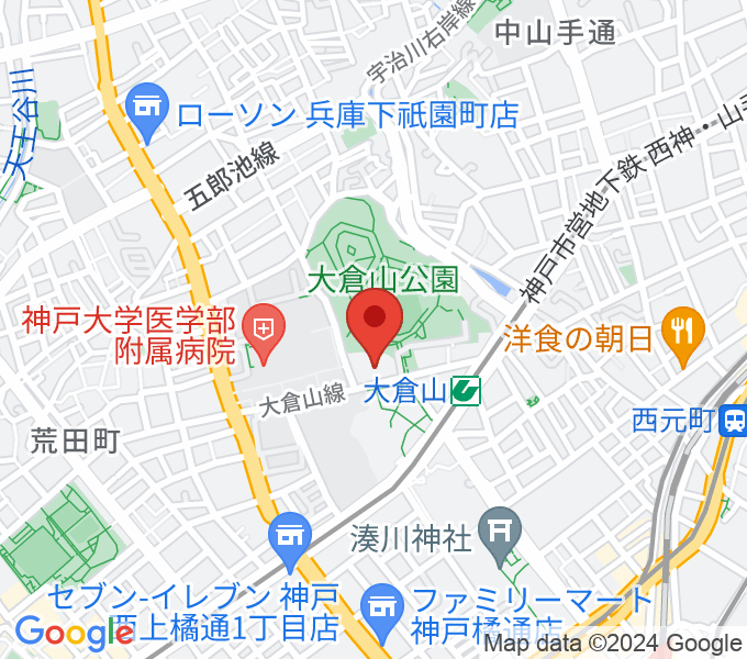 神戸ラピスホールの場所