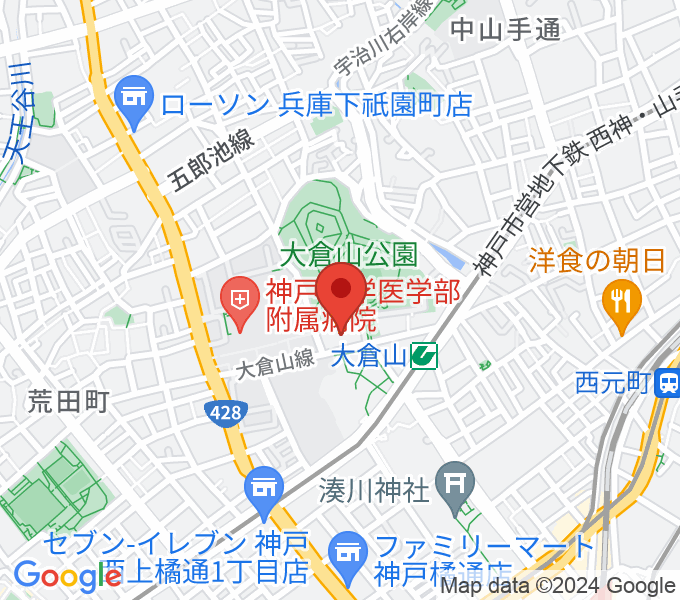 神戸ラピスホールの場所