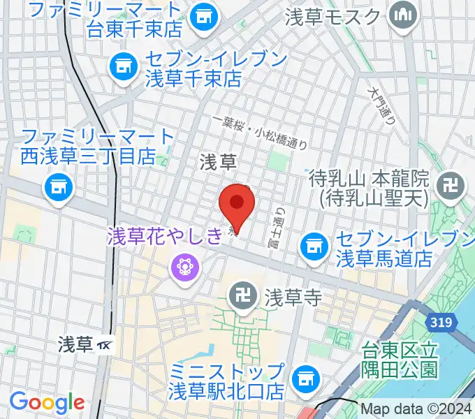 ネイキッドギターワークスの地図