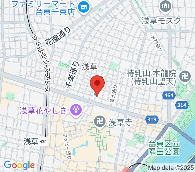ネイキッドギターワークスの地図