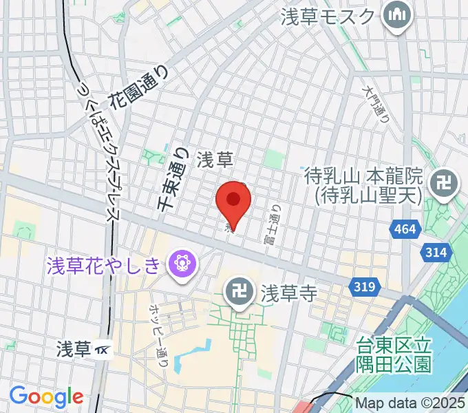 ネイキッドギターワークスの地図