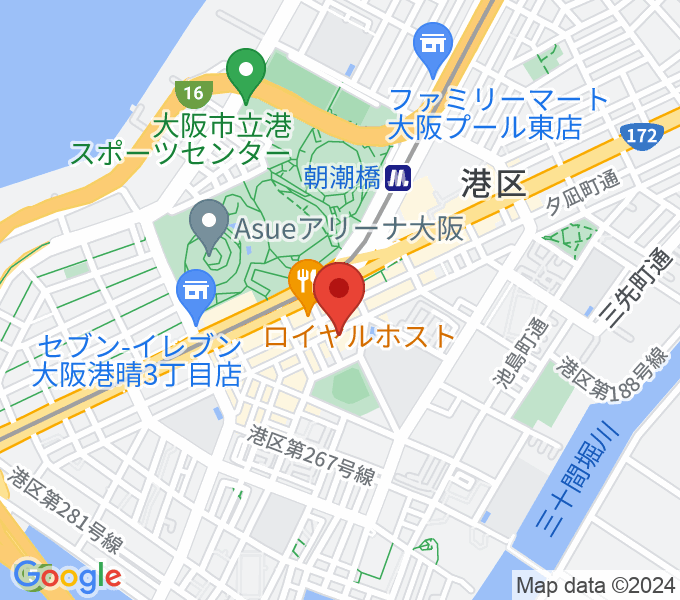 朝潮橋Piano Bar Kiyomiの場所