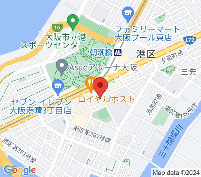 朝潮橋Piano Bar Kiyomiの場所