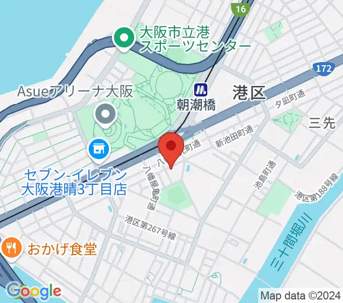 朝潮橋Piano Bar Kiyomiの地図