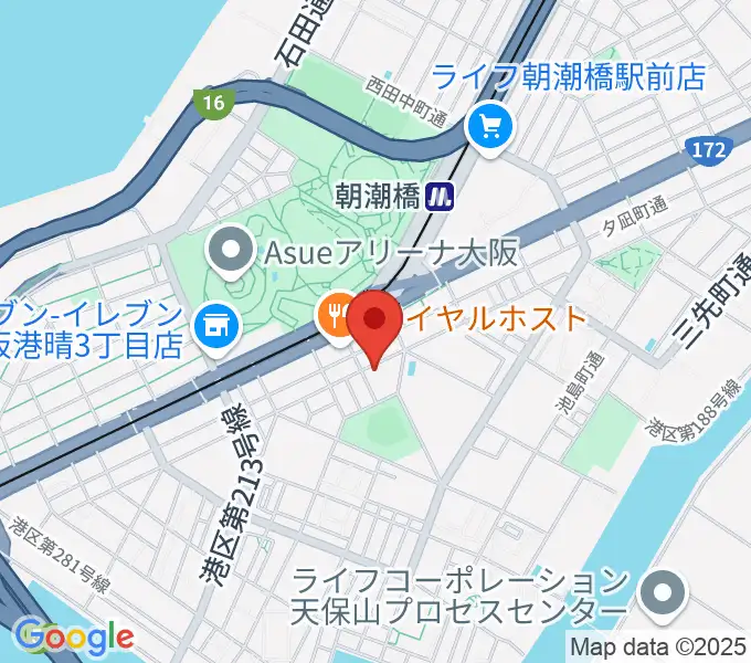 朝潮橋Piano Bar Kiyomiの地図