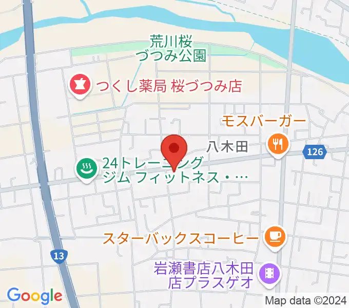 ピアノハウス福島の地図