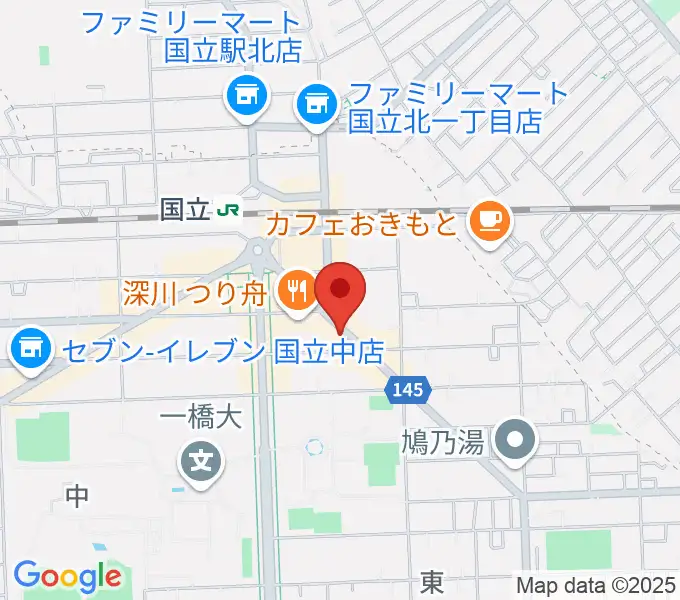 国立はっぽんの地図