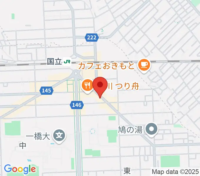 国立はっぽんの地図