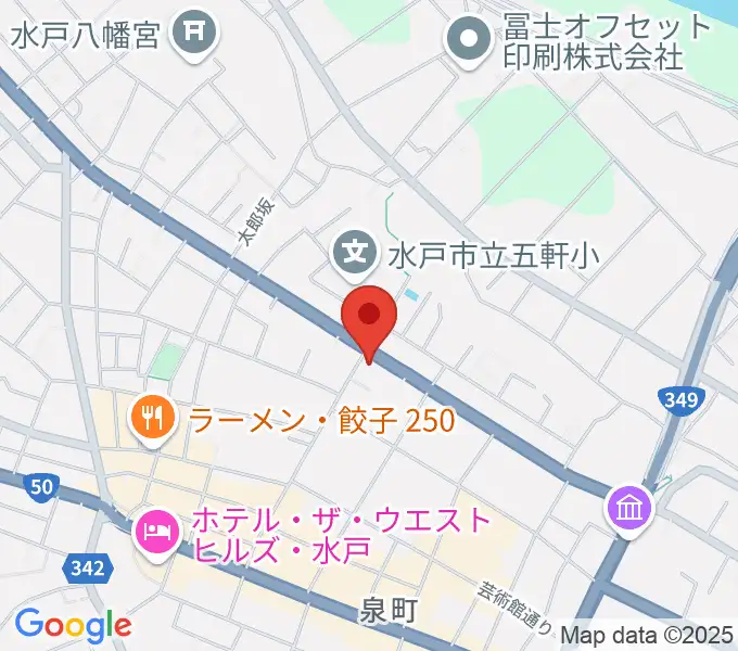 水戸奏楽堂の地図