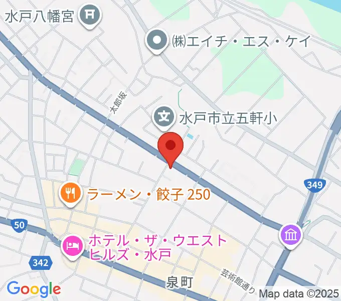水戸奏楽堂の地図