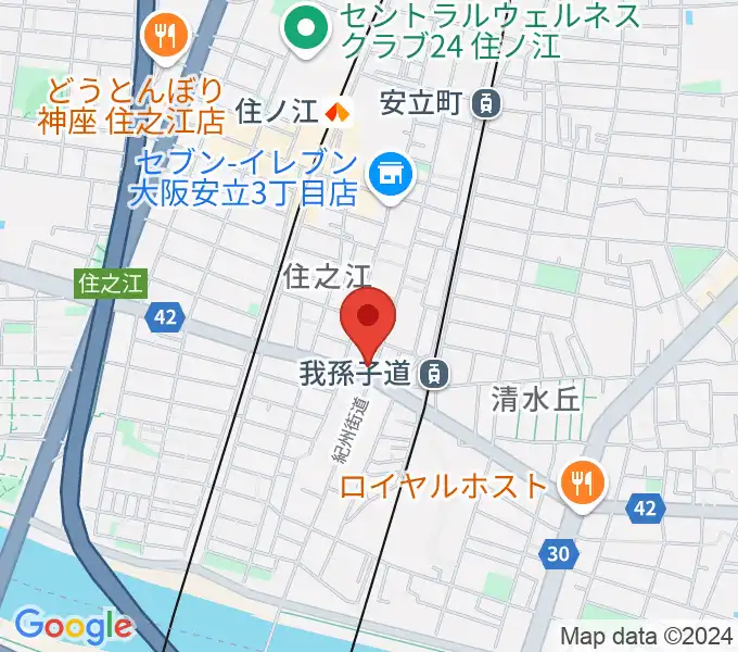 アンリュウリコーダーギャラリーの地図