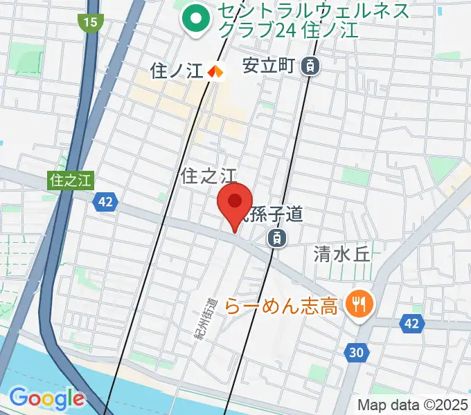 アンリュウリコーダーギャラリーの地図