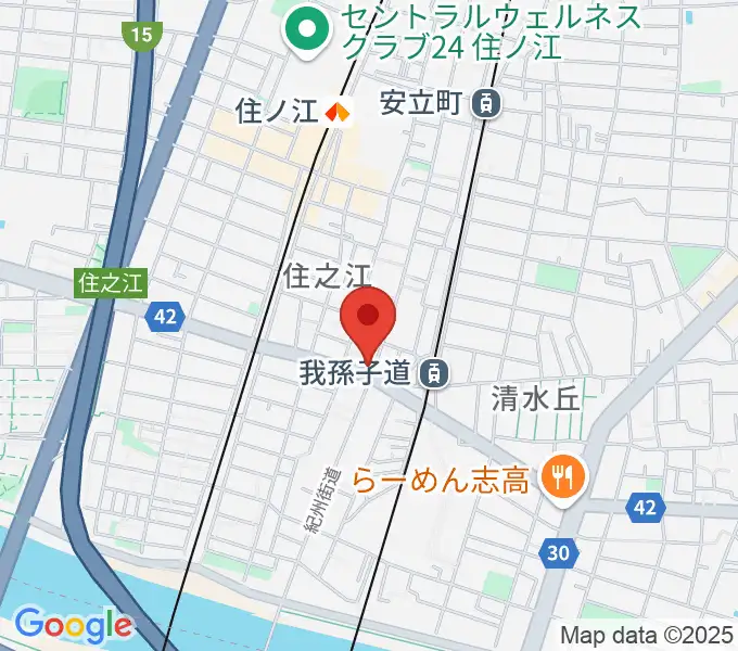 アンリュウリコーダーギャラリーの地図