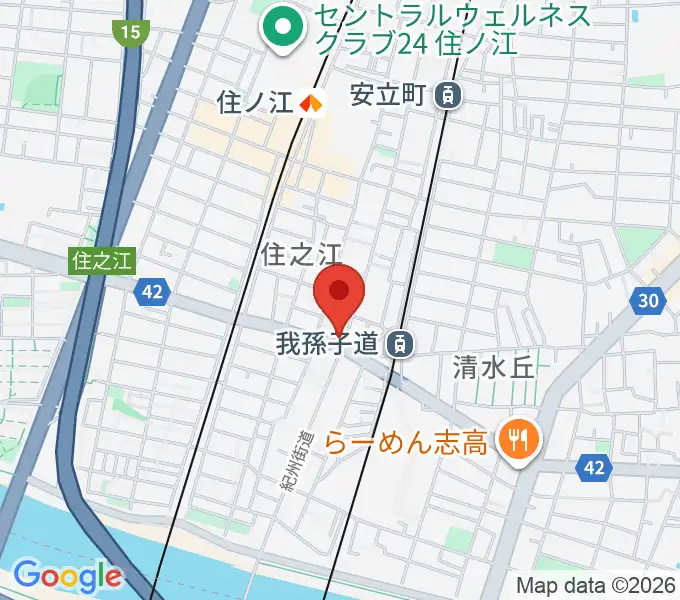 アンリュウリコーダーギャラリーの地図
